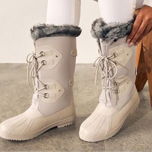 JUSTFAB - Marley Lace Up - Vapor Blue